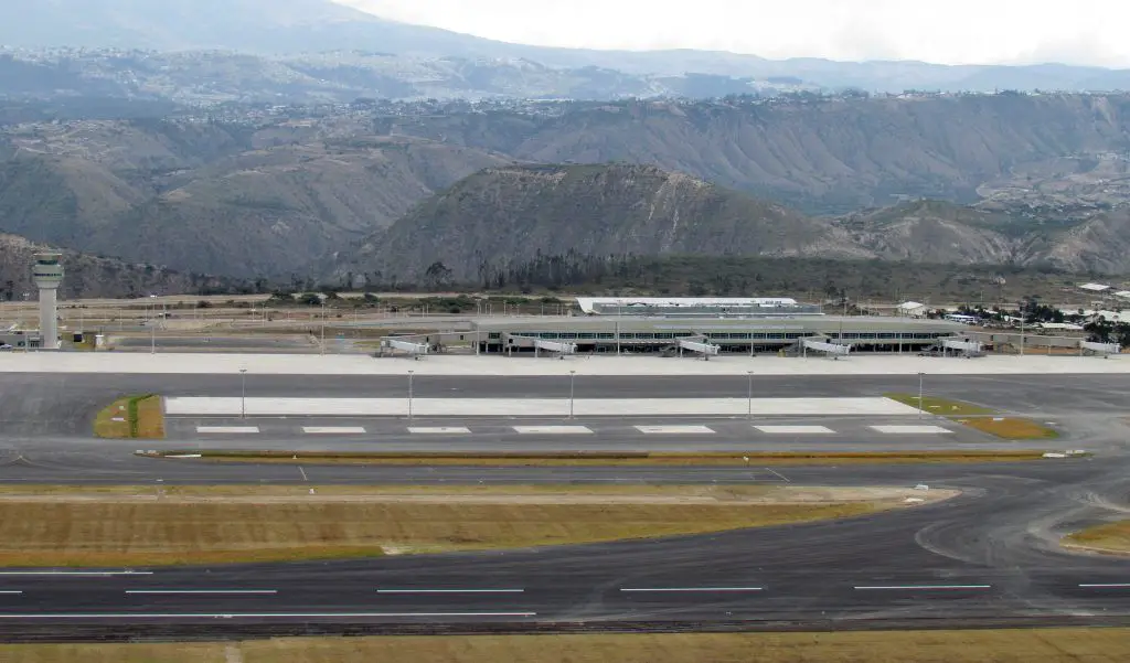 Vista aerea nuevao Aeropuerto Mariscal Sucre de Quito
