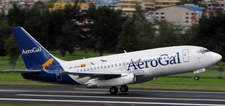 marca Aerogal por Avianca-Ecuador