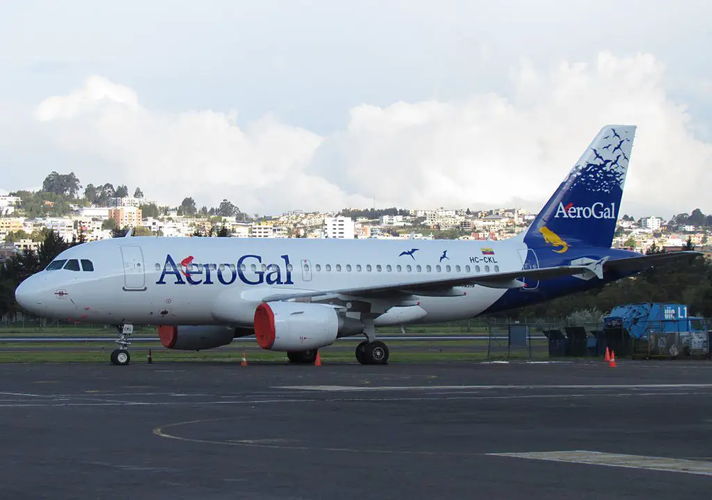 AeroGal Airbus A319 HC-CKL