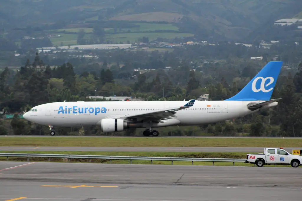 Air Europa ruta Madrid Quito Guayaquil