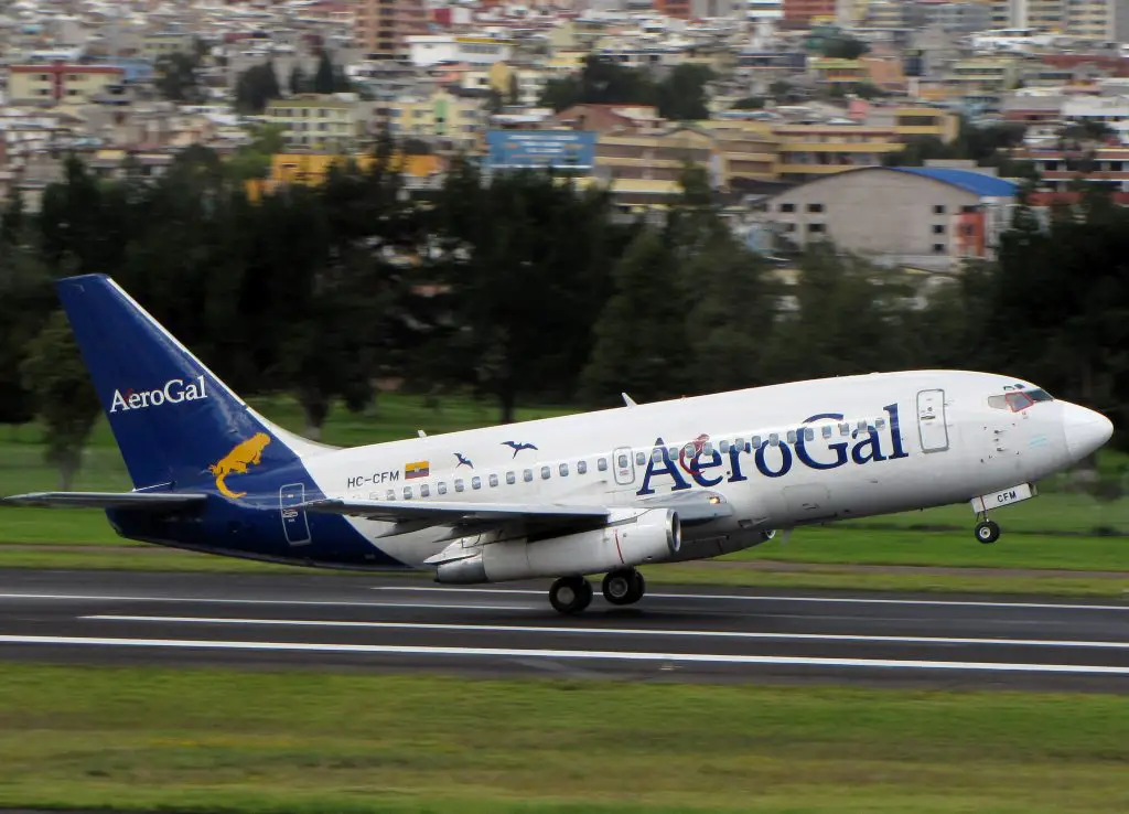 marca Aerogal por Avianca-Ecuador