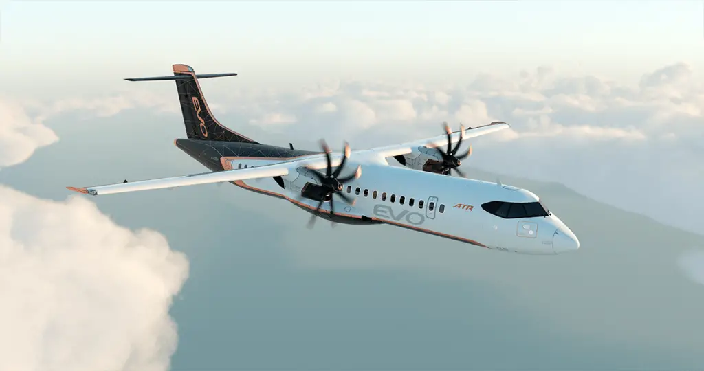 ATR EVO novo modelo ecológico de avião voos futuros