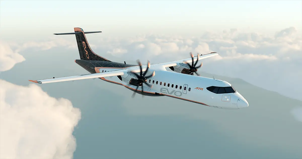 EVO o avião do futuro da ATRde avião voos futuros ATR EVO nuevo avion modelo ecologico futuro vuelos