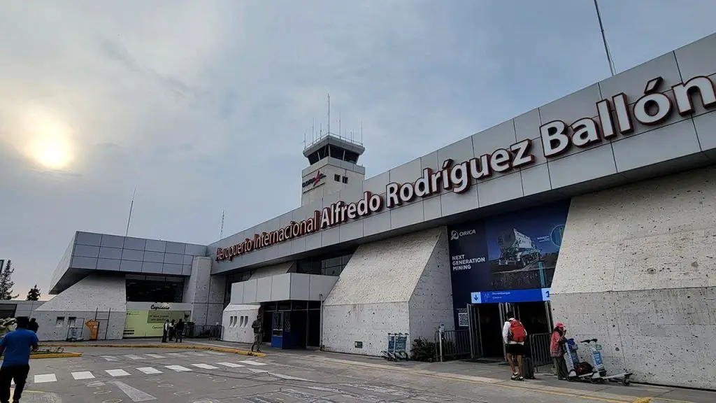 Aeropuerto Internacional Alfredo Rodríguez Ballón de Arequipa vuelos aerolineas datos estadisticas ubicacion altitud Lima LATAM Sky JetSmart