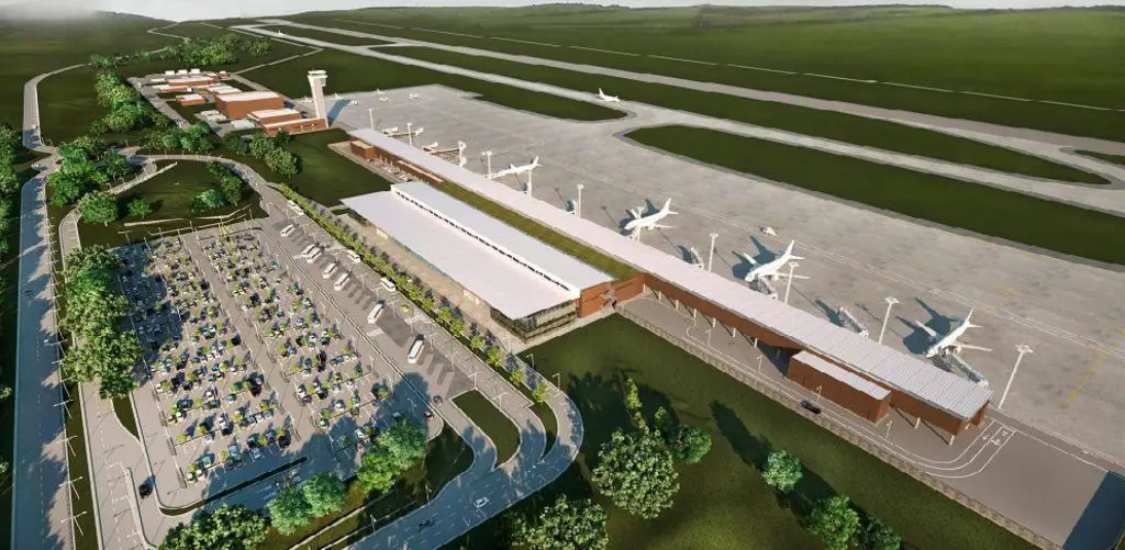 construction of the new airport in Cusco international work progress