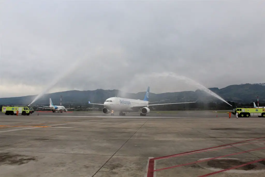 Air Europa aterrizó en Quito