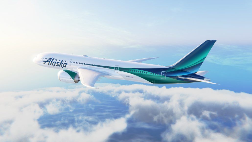 alaska airlines nuevas rutas Londres Roma Seattle Reikiavik nueva imagen pintura Boeing 787
