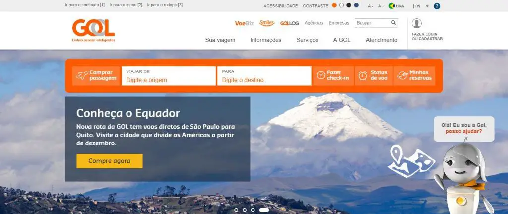 Quito Sao Paulo aerolínea GOL