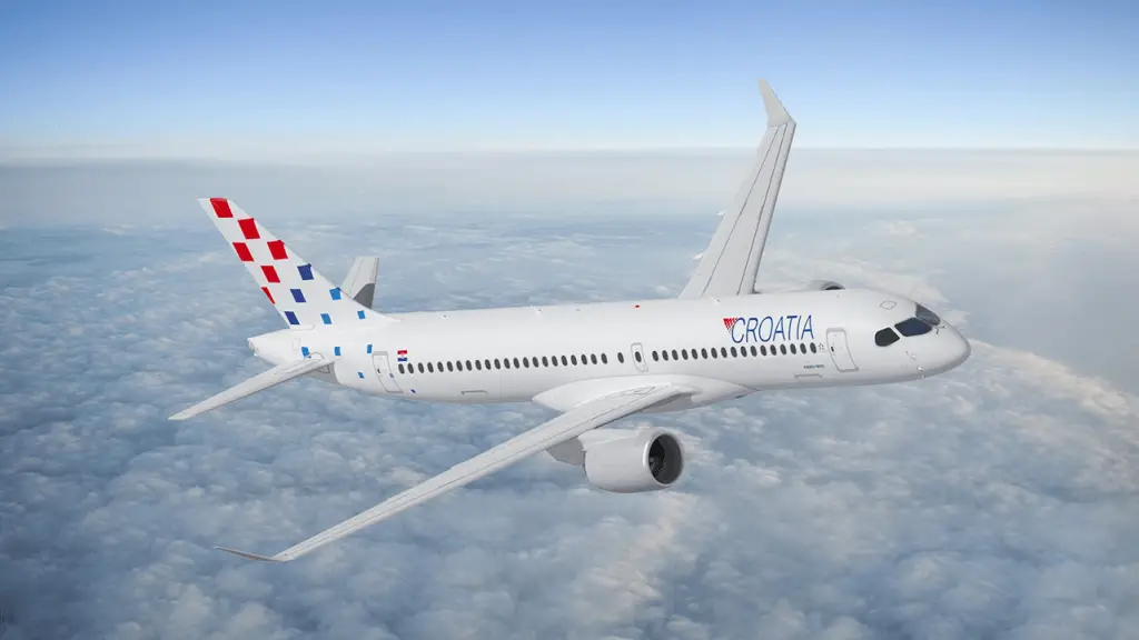 croatia airlines airbus a220 encomenda frota de aeronaves