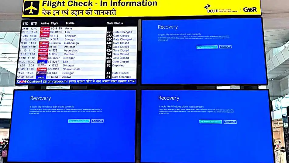 CrowdStrike Microsoft aggiorna i voli interessati dalle cancellazioni delle compagnie aeree Delta LATAM AEromexico Copa United American Airlines KLM Iberia sicurezza degli aeroporti