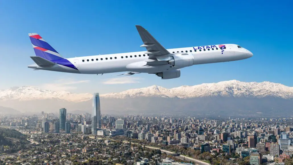 Latam Airlines Embraer E195-E2 Aereo Aeromobile Flete Service Aerolinea Destinazioni Brasile Route Ecuador Chile Colombia Argentina Peru