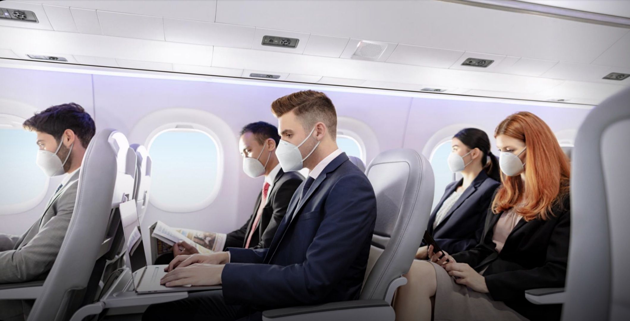 Estudio: bajas posibilidades de contagio en vuelo Estudio: bajas posibilidades de contagio en vuelo