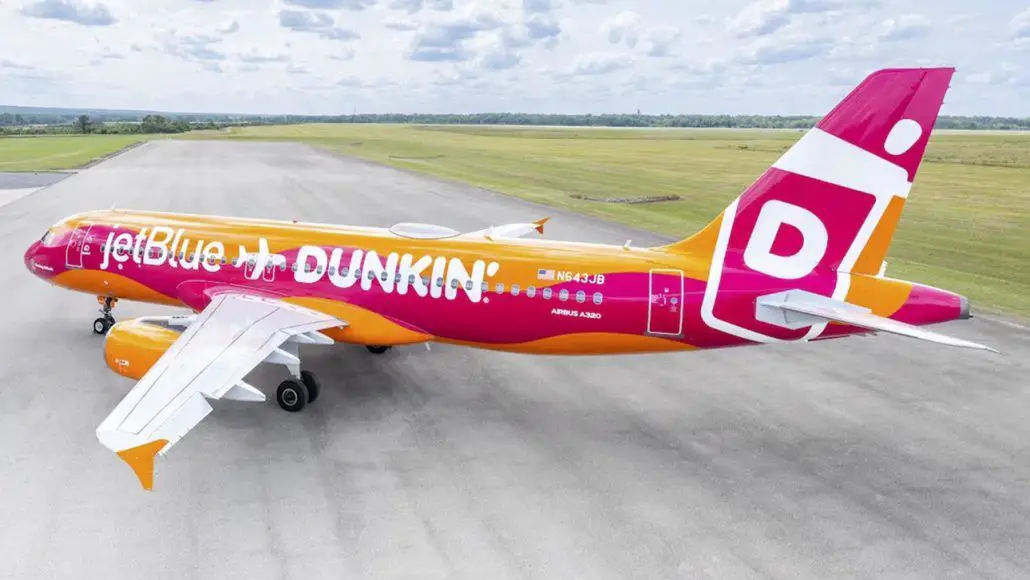 JetBlue Dunkin pintua especial Airbus A320 avion