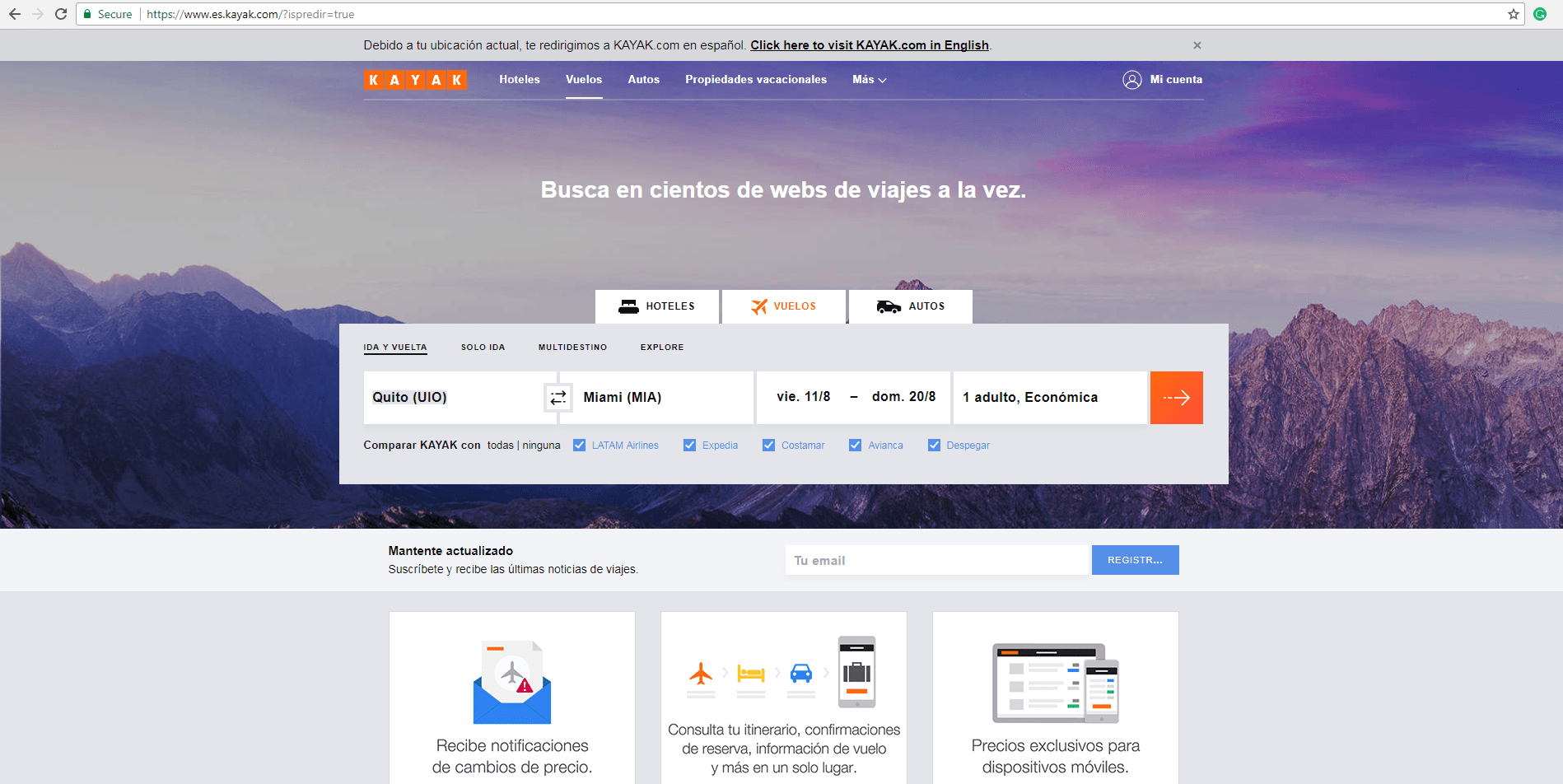 KAYAK expande su presencia en América Latina KAYAK expande su presencia en América Latina