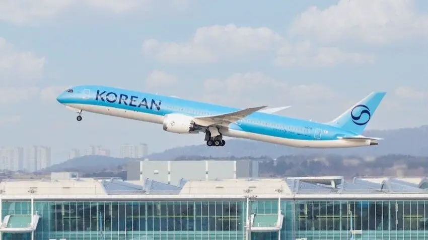 Korean Air Historical Request 103 Boeing aircraft floats Routes Aerolinea Service