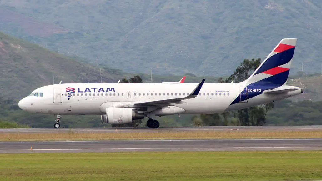 LATAM Airlines promedio factor ocupacion pasajeros vuelos rutas destinos colombia ecuador peru chile paraguay Brasil