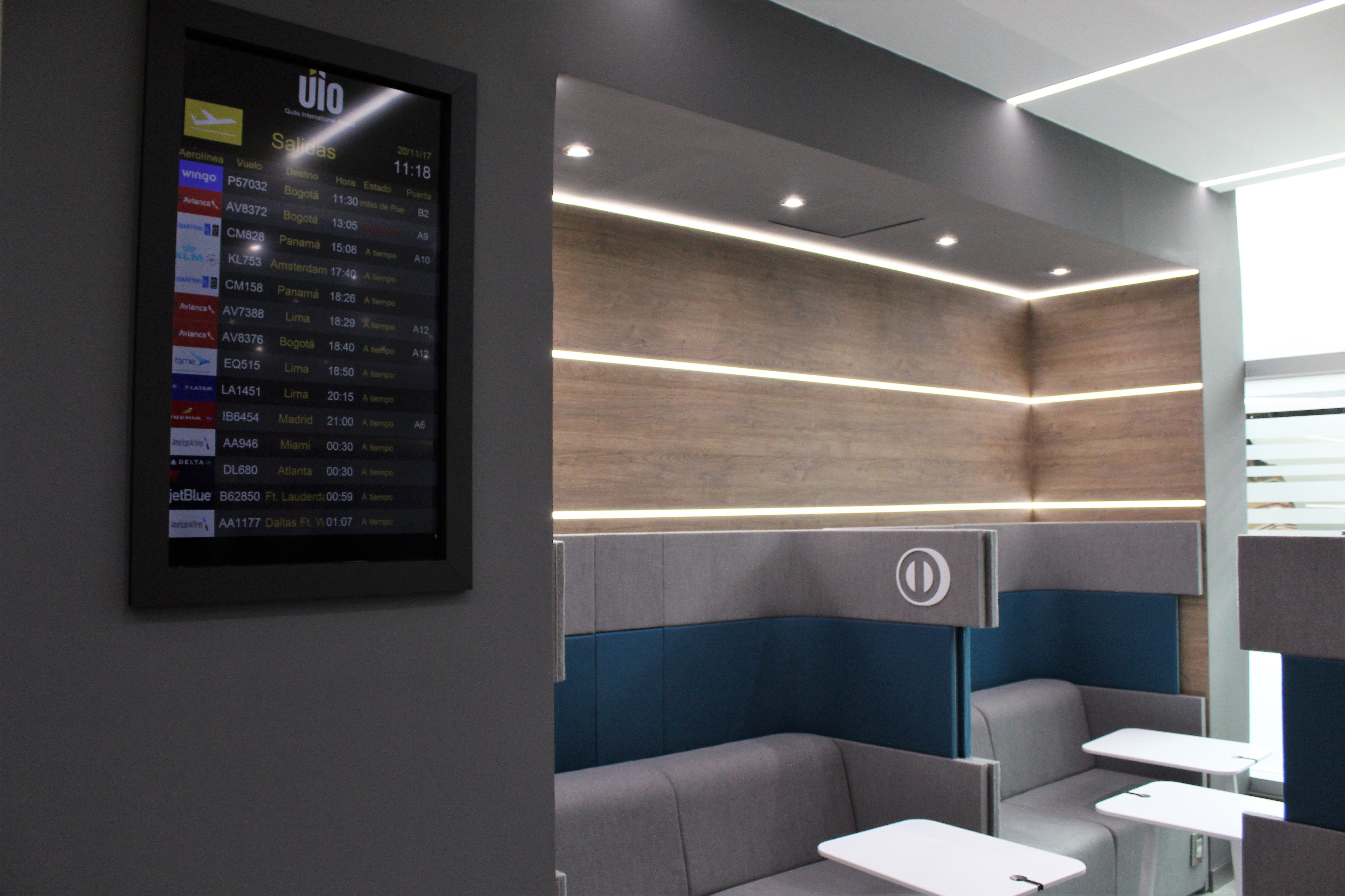 Renovada sala VIP Internacional del Aeropuerto de Quito