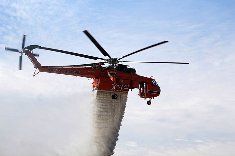 Sikorsky S-64 Skycrane combate incendios