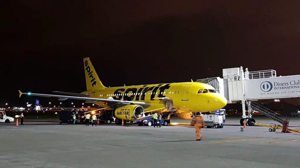 Spirit Airlines landed in Guayaquil