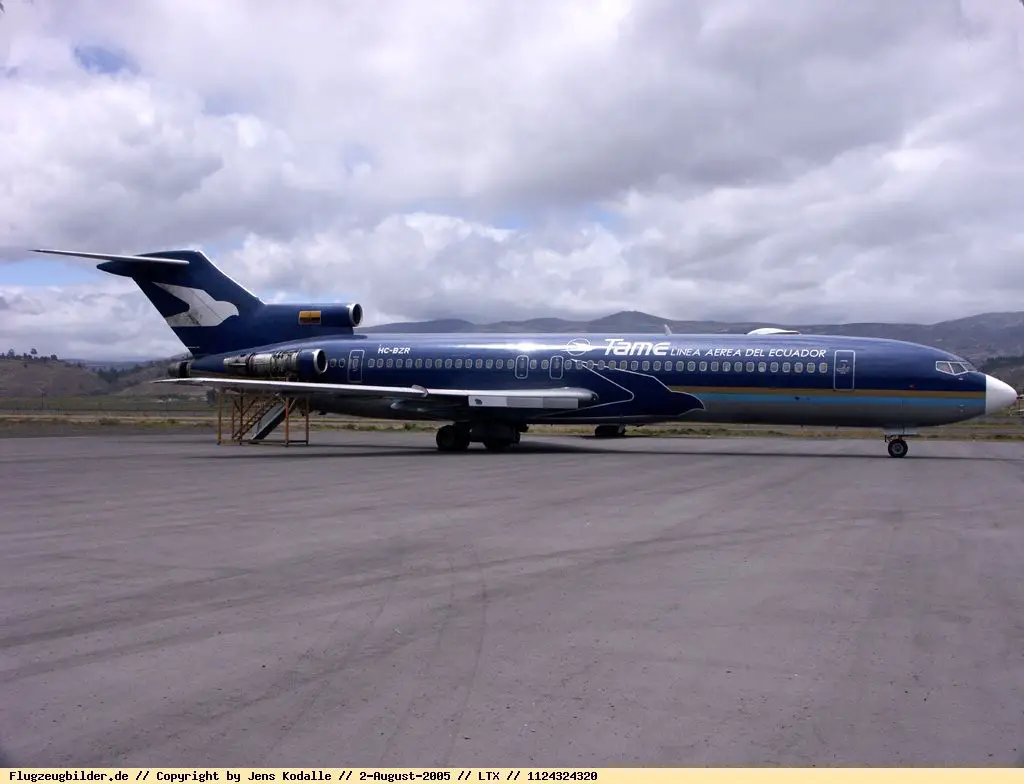 História Tame Boeing 727-200 HC-BZR