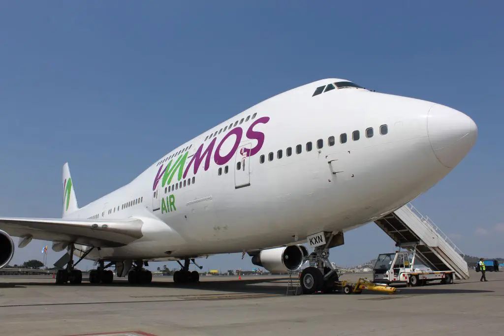 Boeing 747 de Wamos Air que opera para LATAM Ecuador
