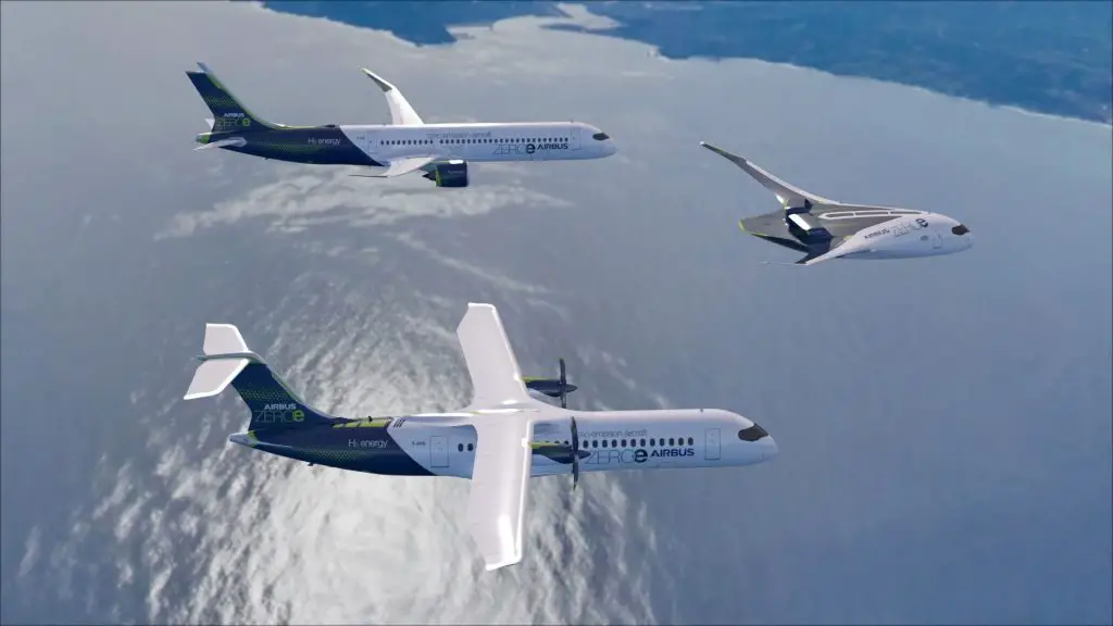 aviones hidrógeno Airbus zeroe concepto