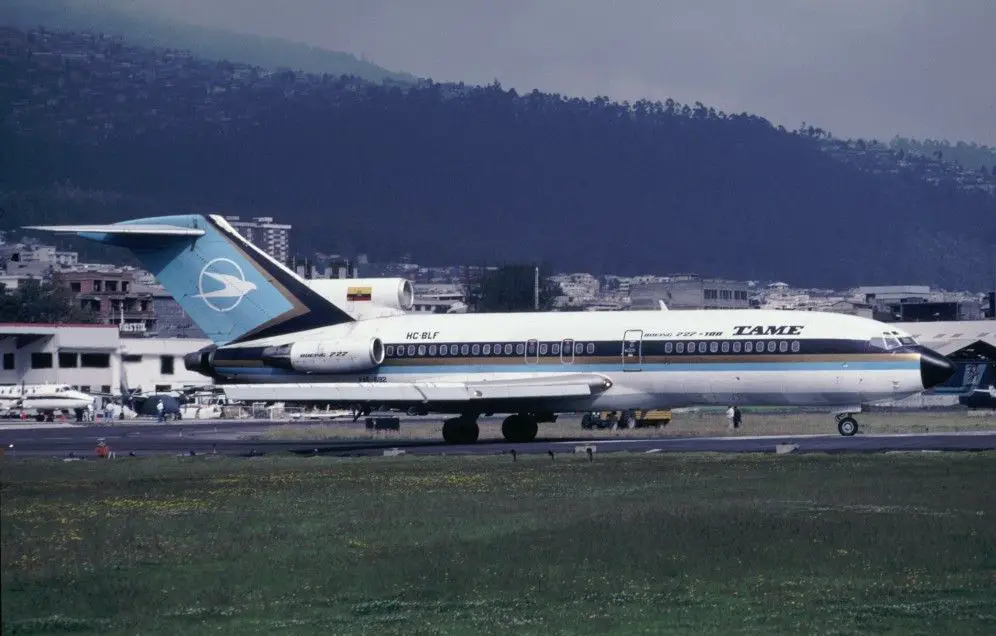 accidente tame cumbal boeing 727 hc-blf tulcan quito cali pasto ipiales informe
