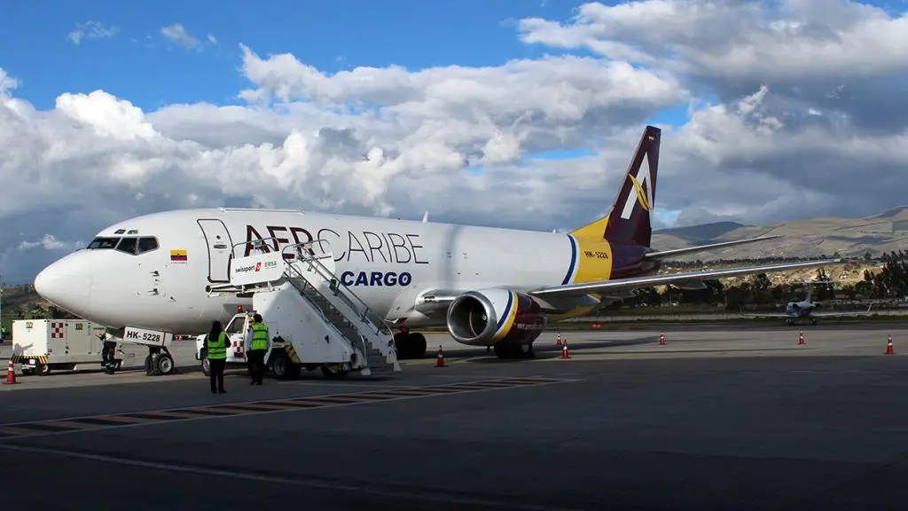 aercaribe cargo vuelos ecuador quito guayaquil latacunga operaciones carga ruta frecuencias destinos