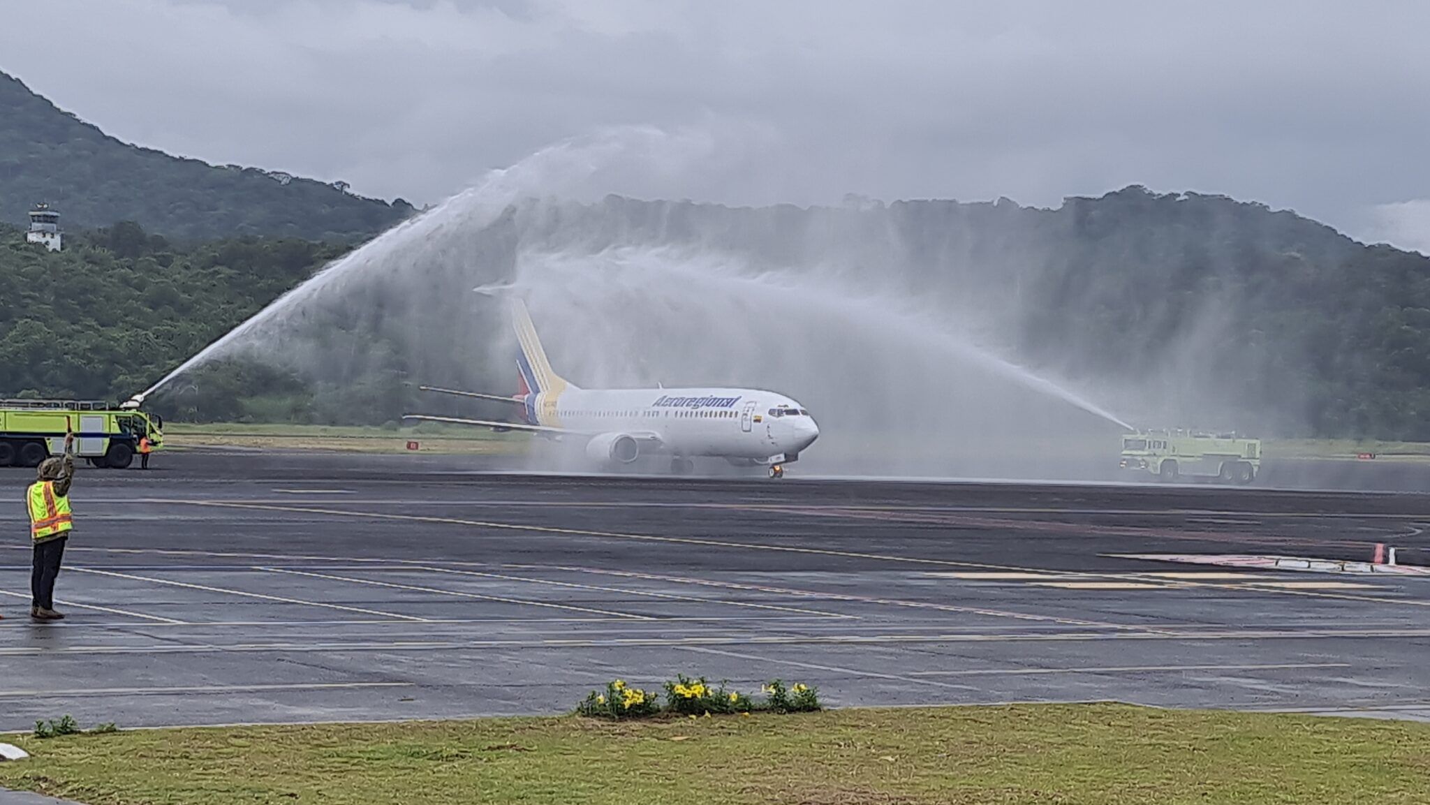 Aeroporto do Panamá Pacífico reiniciou o serviço com um voo do Equadorl Aeropuerto Panamá Pacífico vuelos vuelo aeroregional quito guayaquil rutas