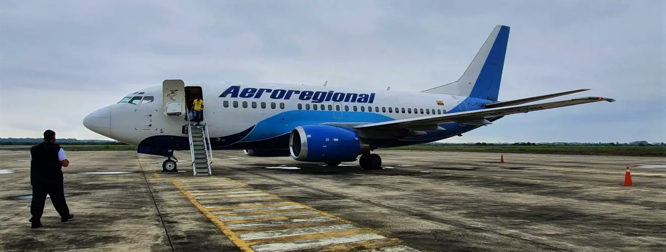 Aeroregional premiered route to Santa Rosa