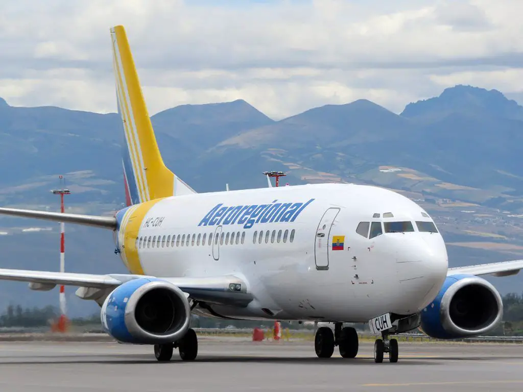 aeroregional flights basin guayaquil
