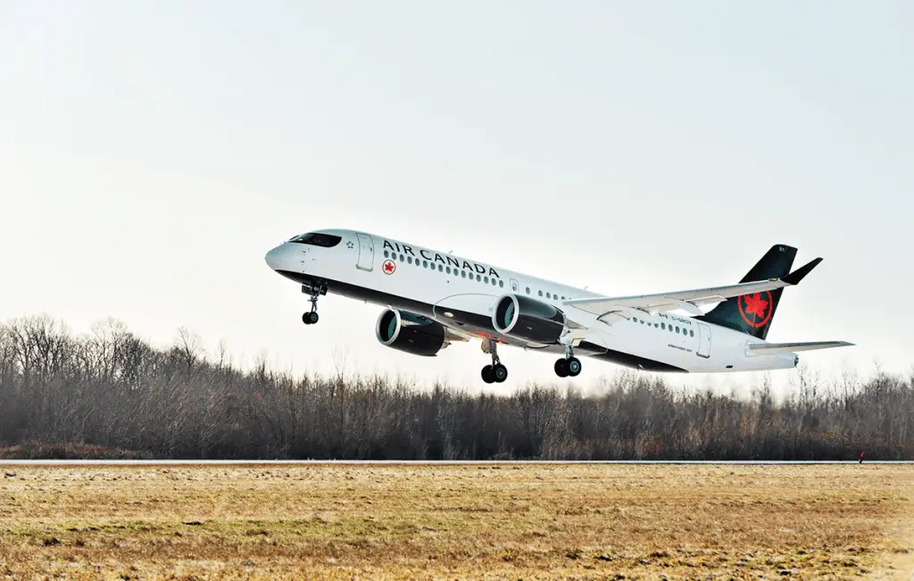 commande avion air canada airbus a220