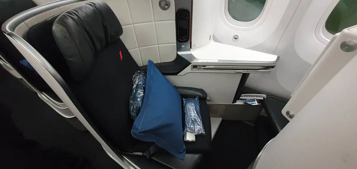 interior asientos clase business economica Boeing 787 air france