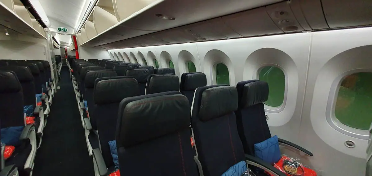 interior asientos clase business economica Boeing 787 air france