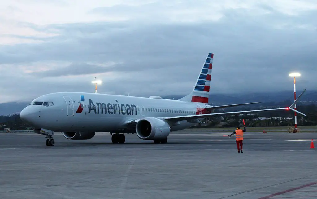 Boeing 737 MAX American flights miami quito plane