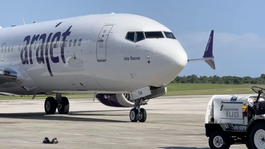 arajet pasajeros 500 mil medio millon rutas vuelos destinos aerolinea santo domingo republica dominicana sexto Boeing 737 MAX HI1104 Isla Saona