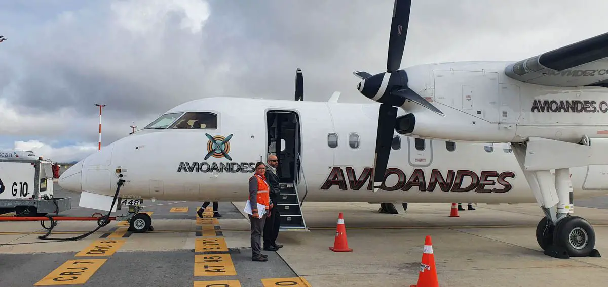 reporte de vuelo charter avioandes quito macas