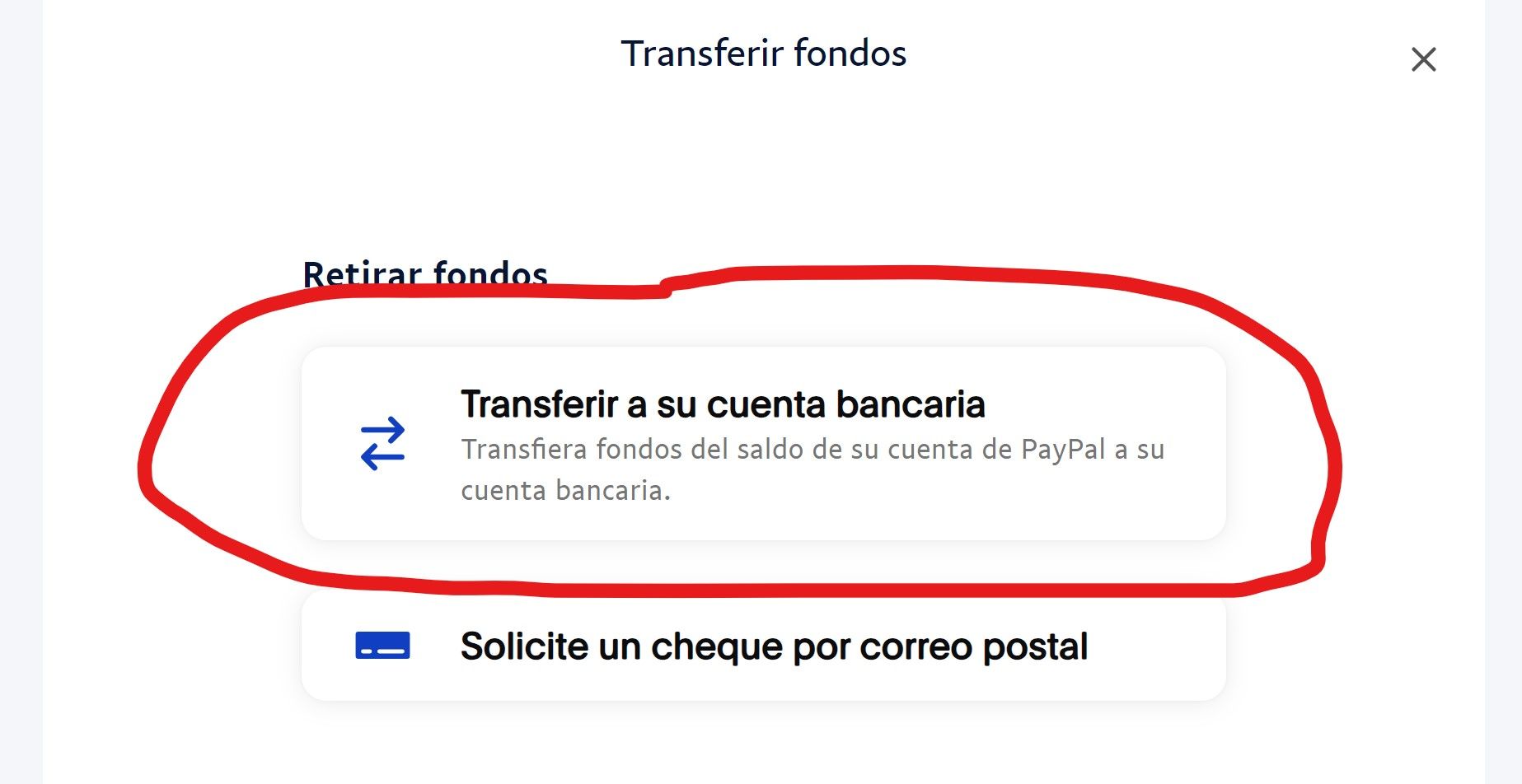 transferir saldo de pay pal a una cuenta de banco local ecuador