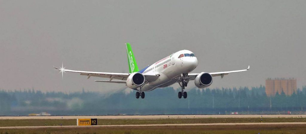 COMAC C919 avion chino China Boeing Airbus