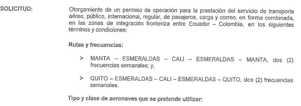 ec plus airlines cali quito