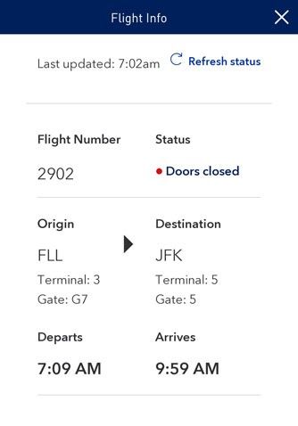 aplicativo móvel jetblue