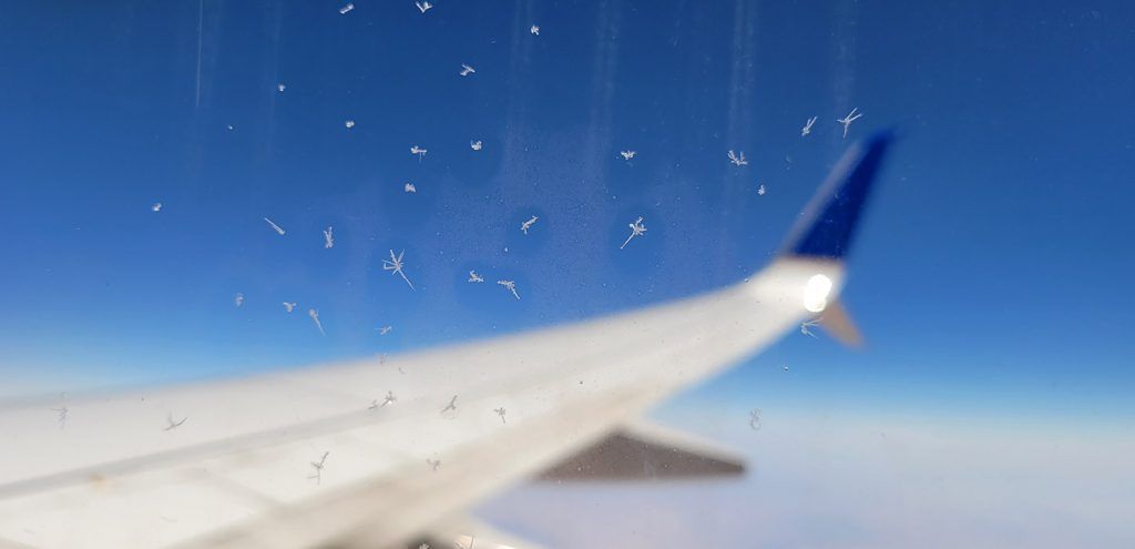 ice window aircraft commercial flights