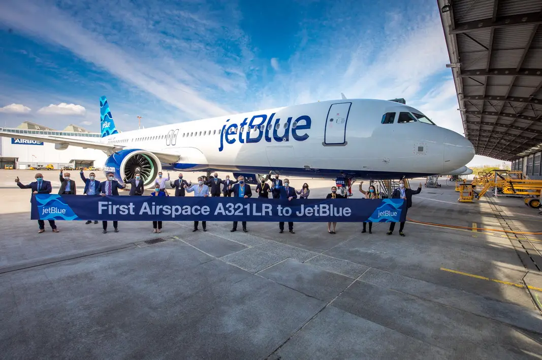 JetBlue recebeu seu primeiro Airbus A321LR321LR JetBlue A321LR primer avion vuelos