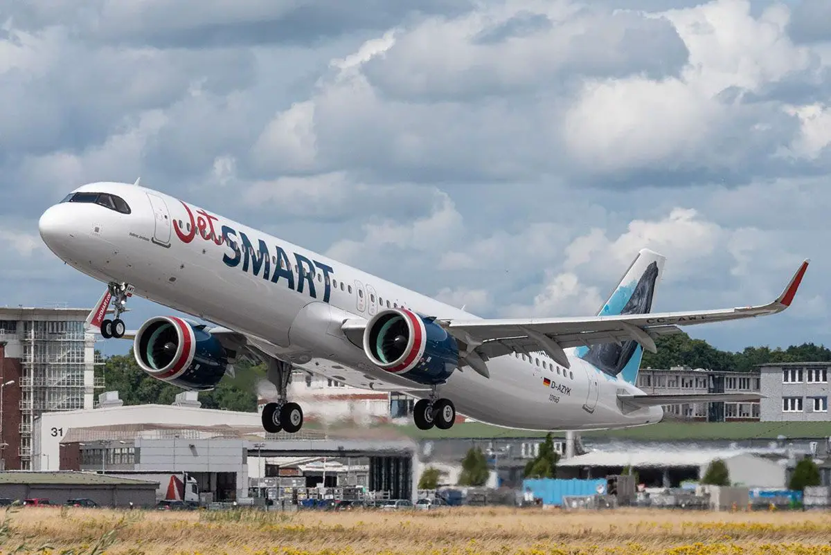 JetSMART recibe primer A321neo JetSMART A321neo Airbus primer avion vuelo vuelos