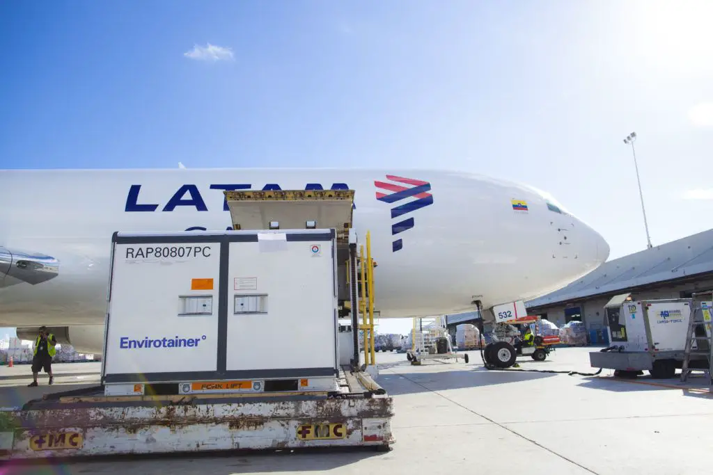 latam transporte vacinas covid-19 equador chile peru brasil colômbia