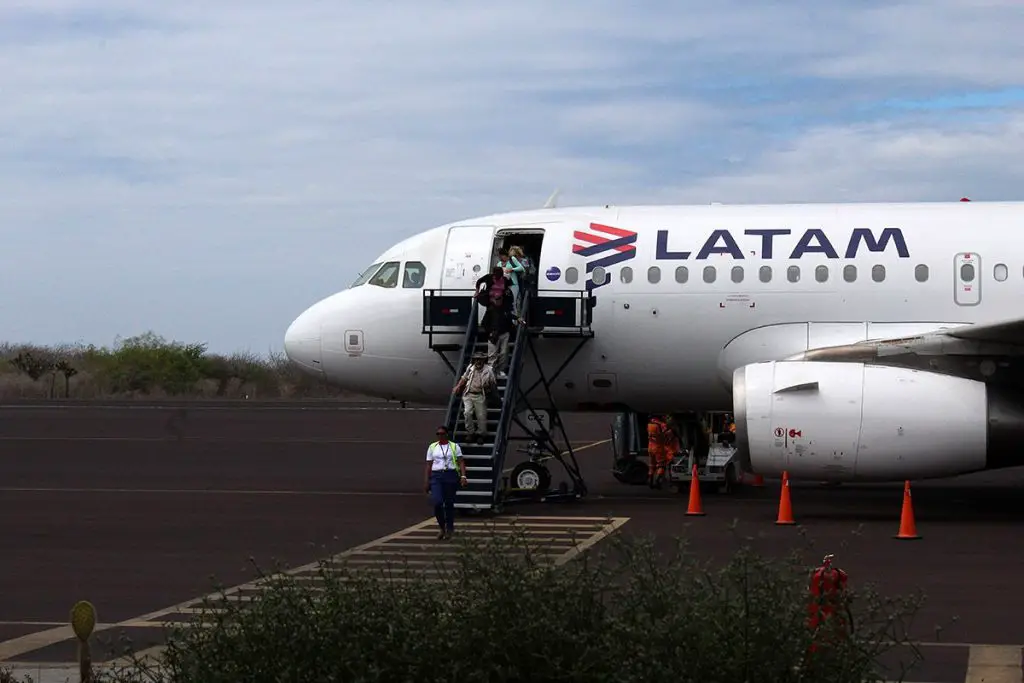 LATAM flights Galapagos quito guayaquil baltra san cristobal