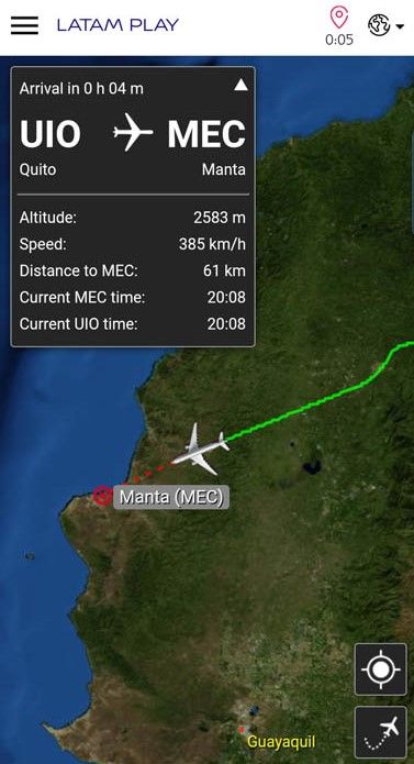 vuelo inaugural LATAM quito manta