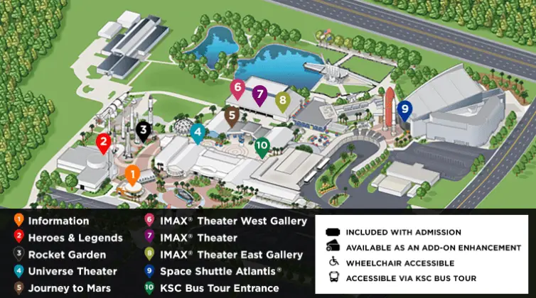 mapa kennedy space center florida