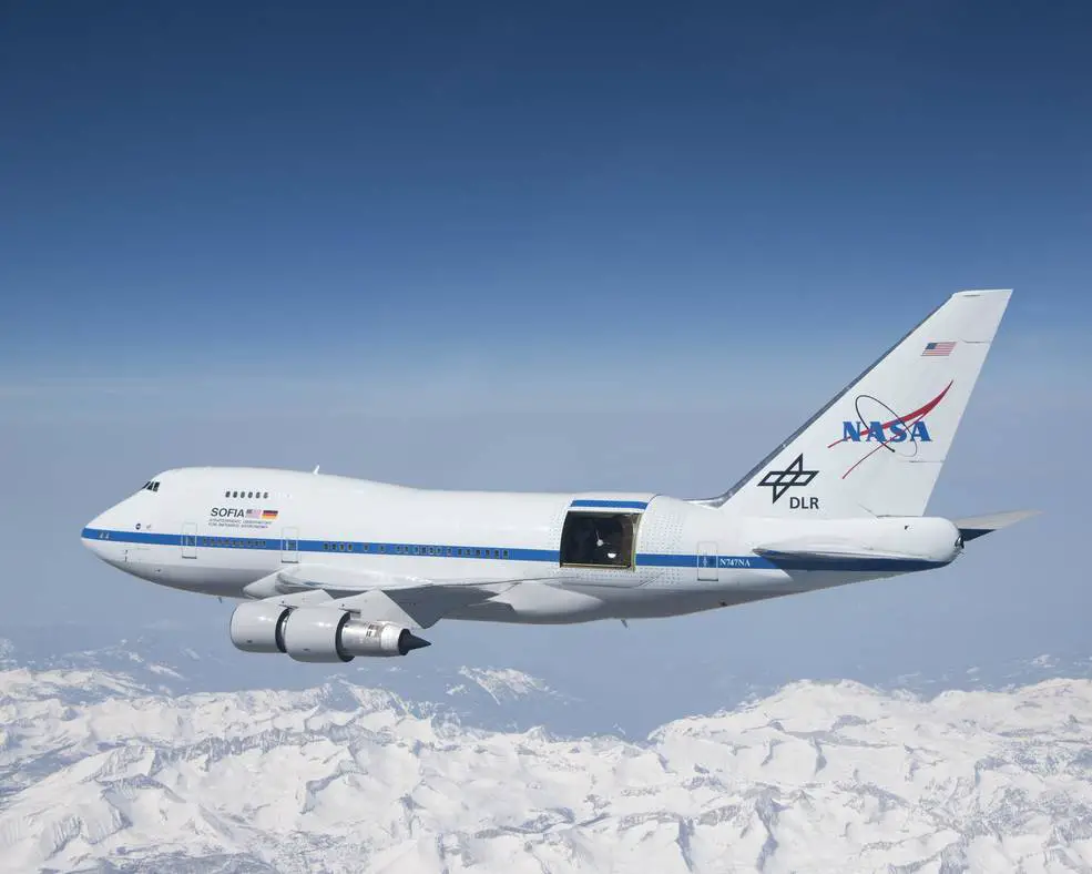 Télescope spécial de la mission jubilé de la NASA Boeing SOFIA 747SP