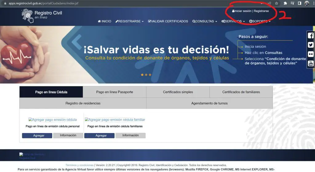 renovar pasaporte ecuador